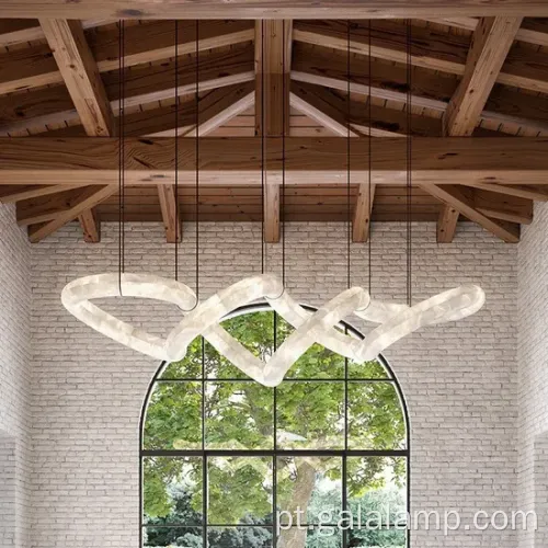 Luz pendente de mármore espanhol moderno